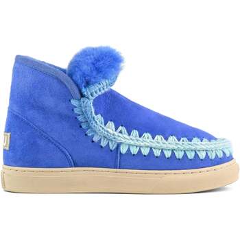 Scarpe Donna Stivali Mou Eskimo sneaker blended stitching royal blu Blu