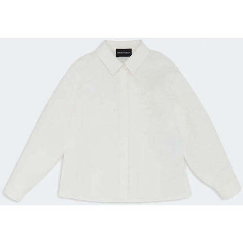 Abbigliamento Unisex bambino Camicie maniche lunghe Emporio Armani  Bianco