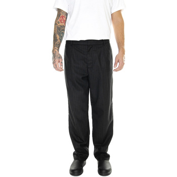 Abbigliamento Uomo Pantaloni Edwin Zig Pant Black / White Line Stripes Nero