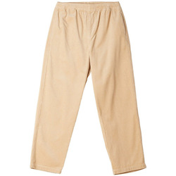 Abbigliamento Uomo Pantaloni Obey Easy Cord Pant - Irish Cream - 142020195 Bianco