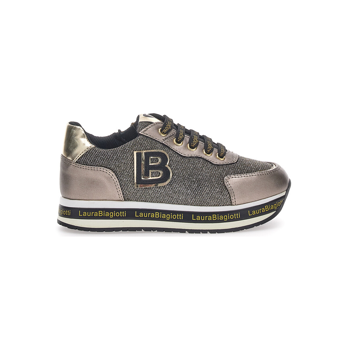 Scarpe Bambina Sneakers Laura Biagiotti 8711 Marrone