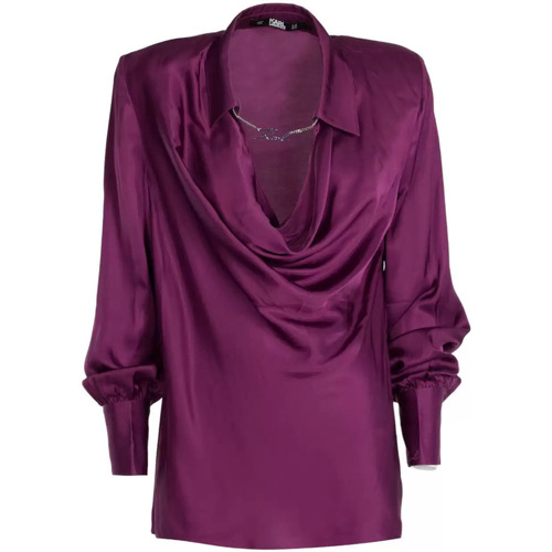 Abbigliamento Donna Camicie Karl Lagerfeld blusa elegante viola Viola