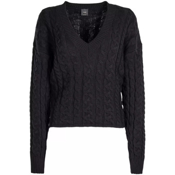Abbigliamento Donna Maglioni Pinko maglione nero con scollo Nero