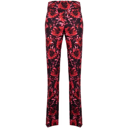 Abbigliamento Donna Pantaloni GaËlle Paris pantaloni a fiori Rosso