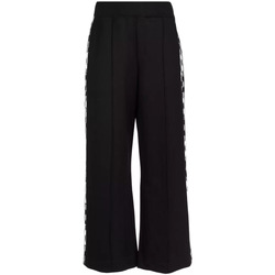 Abbigliamento Donna Pantaloni Karl Lagerfeld pantalone tuta stripe logate Nero