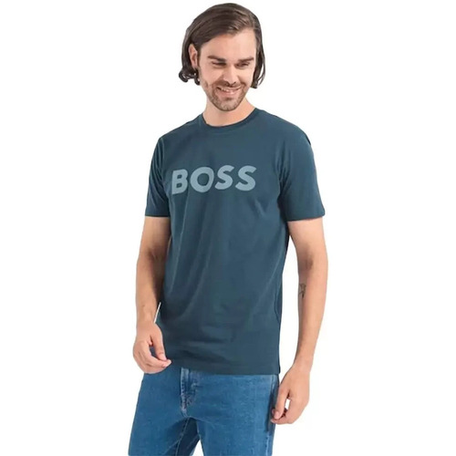 Abbigliamento Uomo T-shirt maniche corte BOSS jersey Blu
