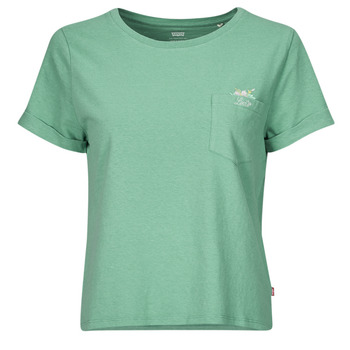 Abbigliamento Donna T-shirt maniche corte Levi's GR MARGOT POCKET TEE Verde