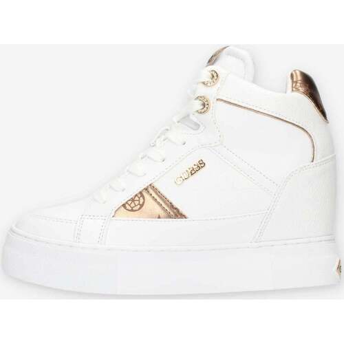 Scarpe Donna Sneakers alte Guess FL7FRIELE12-WHITE Bianco