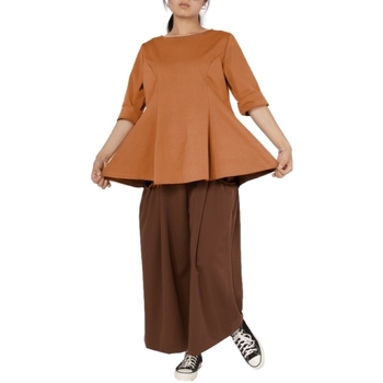 Abbigliamento Donna Top / Blusa Wendy Trendy Top 223690 - Camel Marrone