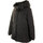 Abbigliamento Donna Piumini Add Piumino donna nero con cappuccio maxi e zip Nero