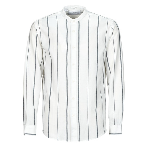 Abbigliamento Uomo Camicie maniche lunghe Selected SLHREGNEW-LINEN Bianco