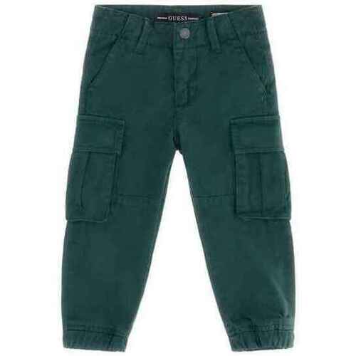 Abbigliamento Bambino Pantaloni Guess GABARDINE CARGO PANTS Verde
