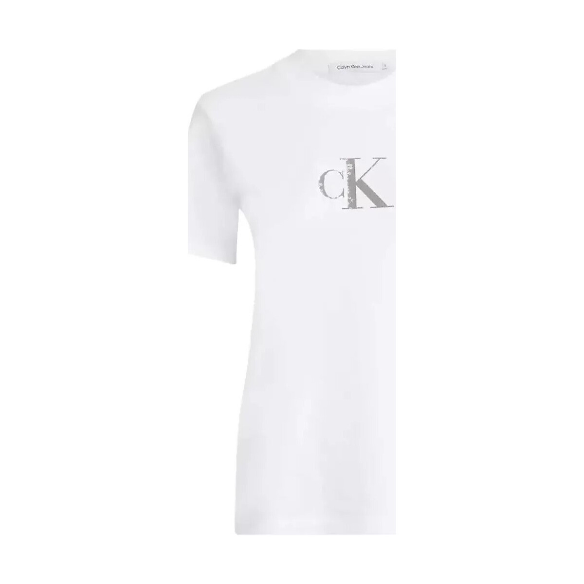 Abbigliamento Donna T-shirt maniche corte Calvin Klein Jeans Monogramme Bianco
