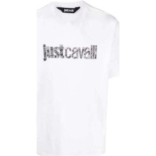 Abbigliamento Uomo T-shirt & Polo Roberto Cavalli T-Shirt e Polo Uomo  75OAHG05 CJ300 003 Bianco Bianco