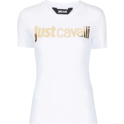 Abbigliamento Donna T-shirt & Polo Roberto Cavalli T-Shirt e Polo Donna  75PAHT00 CJ502 G03 Bianco Bianco