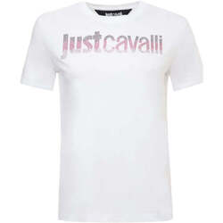 Abbigliamento Donna T-shirt & Polo Roberto Cavalli T-Shirt e Polo Donna  75PAHE00 CJ110 003 Bianco Bianco
