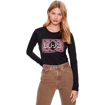 Abbigliamento Donna T-shirts a maniche lunghe Liu Jo ECS T-SHIRT MODA M/L Nero