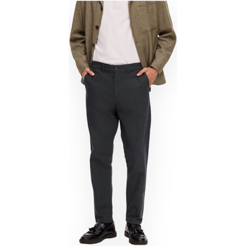 Abbigliamento Uomo Pantaloni Selected 16090141 DARKGREY Grigio