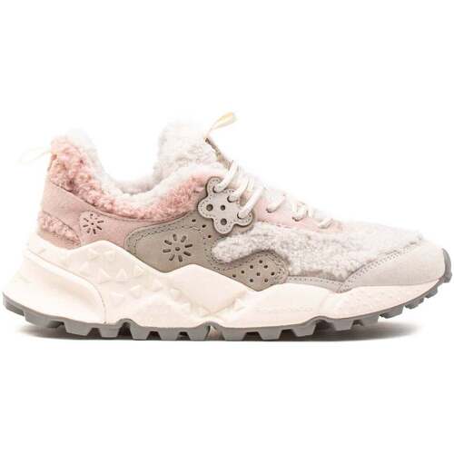 Scarpe Donna Sneakers Flower Mountain Kotetsu Teddy  Pink Bianco