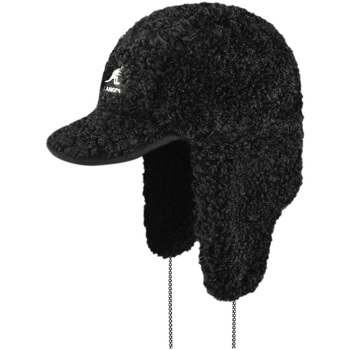 Accessori Cappelli Kangol Faux Shearling Utility Flap Cap Black Nero