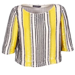Abbigliamento Donna Top / Blusa Antik Batik ZABOU Giallo / Bianco / Nero