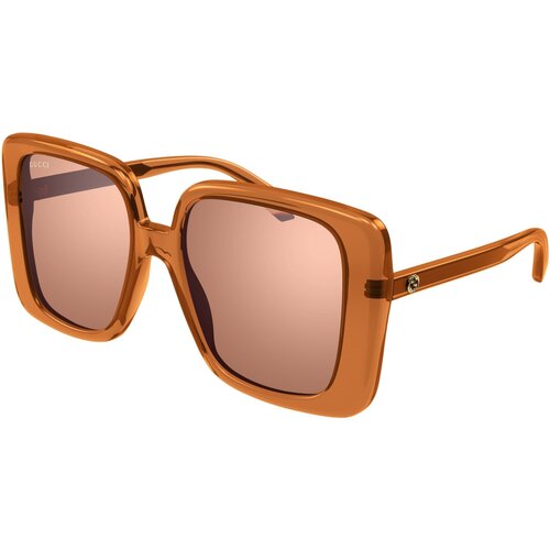Orologi & Gioielli Donna Occhiali da sole Gucci GG1314S Occhiali da sole, Arancione/Arancione, 55 mm Altri