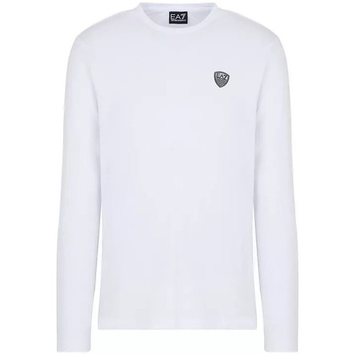 Abbigliamento Uomo T-shirt & Polo Ea7 Emporio Armani T-shirt a maniche lunghe EA7 8NPT17 PJRGZ Uomo Bianco Bianco