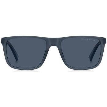 Orologi & Gioielli Uomo Occhiali da sole Tommy Hilfiger TH 2043/S Occhiali da sole, Blu/Blu, 56 mm Blu