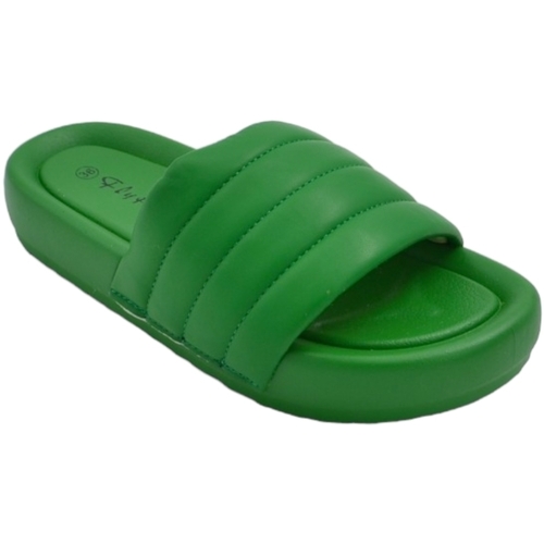 Scarpe Donna Ciabatte Malu Shoes Ciabatta pantofola donna verde bosco estiva in gomma morbida im Verde