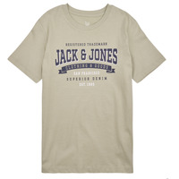 Abbigliamento Bambino T-shirt maniche corte Jack & Jones JJELOGO TEE SS NECK 2 COL 23/24 NOOS JNR Beige