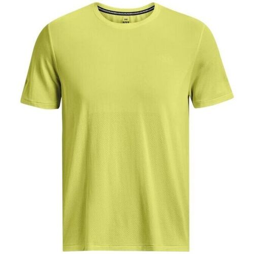 Abbigliamento Uomo T-shirt maniche corte Under Armour T-shirt Seamless Stride Uomo Lime Yellow/Reflective Giallo