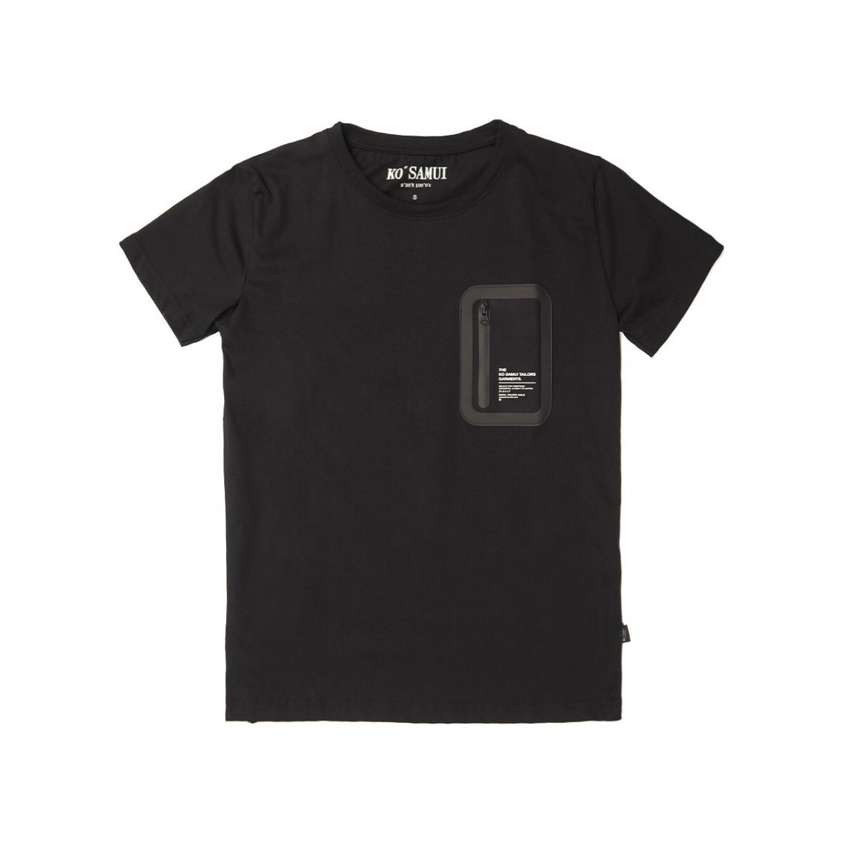 Abbigliamento Uomo T-shirt & Polo Ko Samui Tailors T-Shirt Repocket Regular Fit Nero Nero