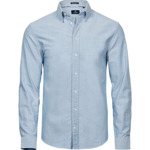 Abbigliamento Uomo Camicie maniche lunghe Tee Jays TJ4000 Blu