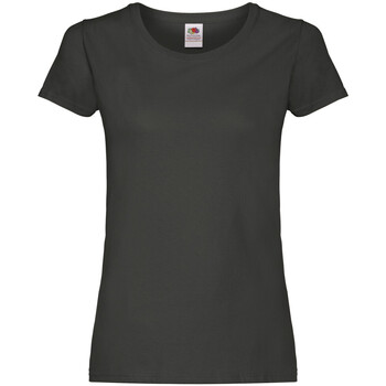 Abbigliamento Donna T-shirts a maniche lunghe Fruit Of The Loom 61420 Grigio