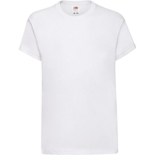 Abbigliamento Unisex bambino T-shirt & Polo Fruit Of The Loom Original Bianco