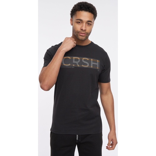 Abbigliamento Uomo T-shirts a maniche lunghe Crosshatch Goldsbury Nero