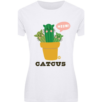 Abbigliamento Donna T-shirts a maniche lunghe Pop Factory Catcus Multicolore