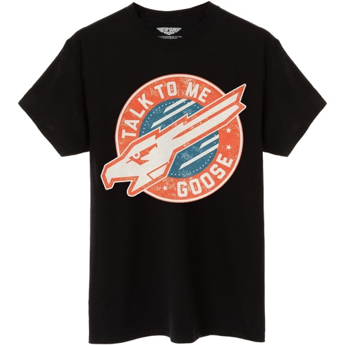 Abbigliamento Uomo T-shirts a maniche lunghe Top Gun: Maverick Talk to Me Goose Nero
