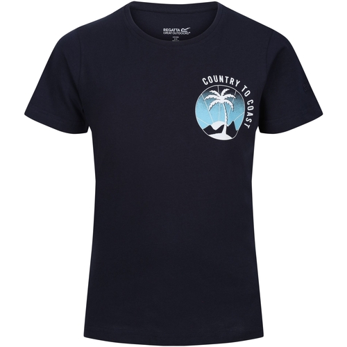 Abbigliamento Unisex bambino T-shirt maniche corte Regatta Bosley VI Blu