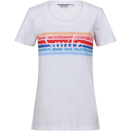 Abbigliamento Donna T-shirts a maniche lunghe Regatta Filandra VII Bianco