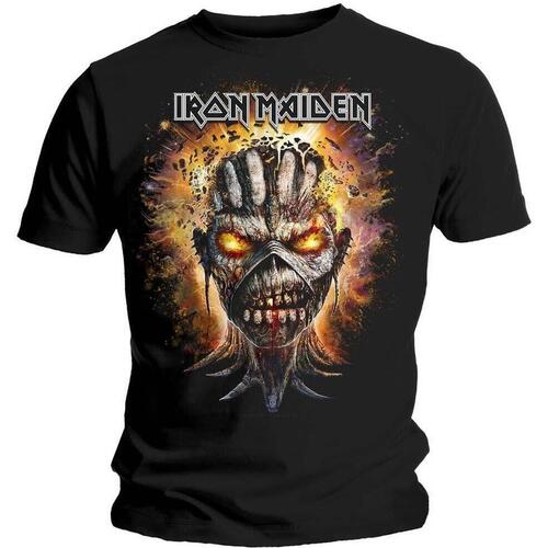 Abbigliamento T-shirts a maniche lunghe Iron Maiden Eddie Exploding Head Nero