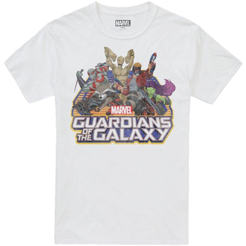Abbigliamento Uomo T-shirts a maniche lunghe Guardians Of The Galaxy TV2189 Bianco