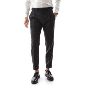 Abbigliamento Uomo Pantaloni Berwich RETRO AN4326-DK GREY Grigio