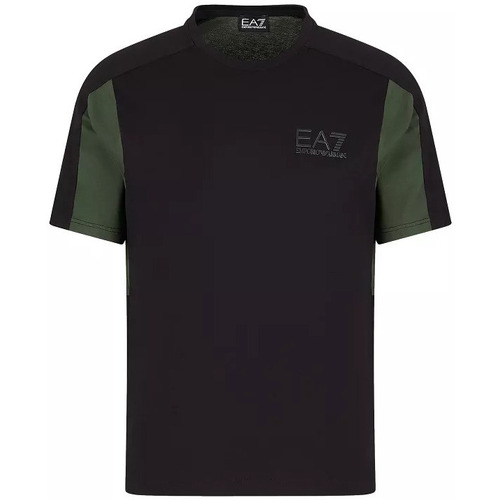 Abbigliamento Uomo T-shirt & Polo Ea7 Emporio Armani T-shirt EA7 6RPT17 PJ02Z Uomo Nero e Grigio Nero