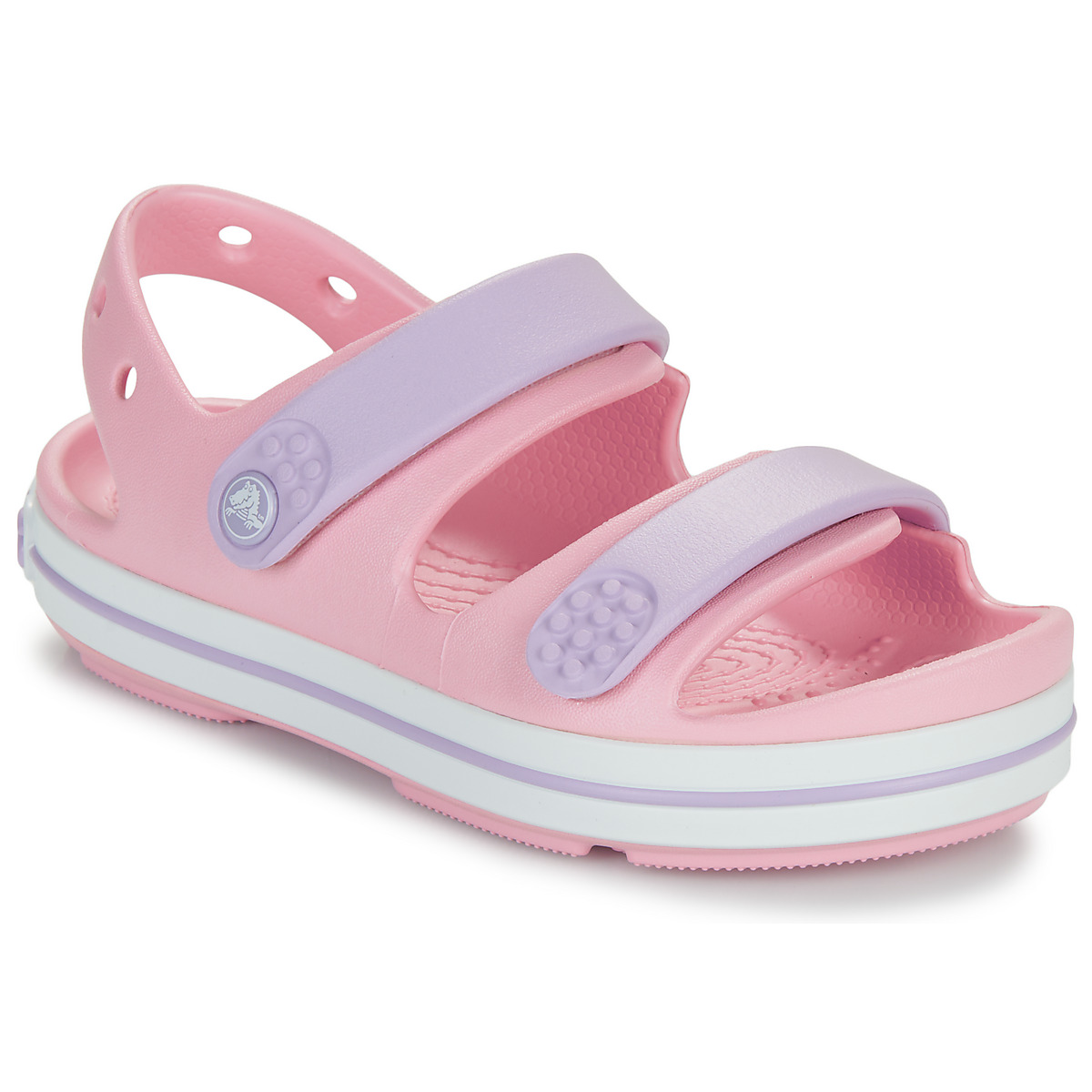 Scarpe Bambina Sandali Crocs Crocband Cruiser Sandal K Rosa