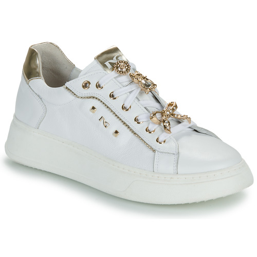 Scarpe Donna Sneakers basse NeroGiardini E409975D Bianco / Oro