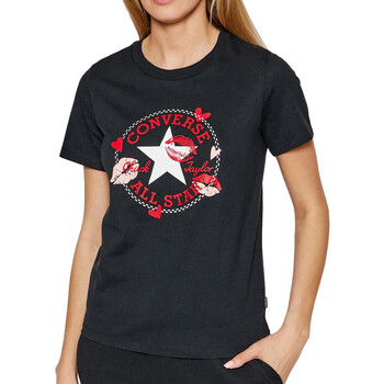Abbigliamento Donna T-shirt maniche corte Converse 10024035-A01 Nero