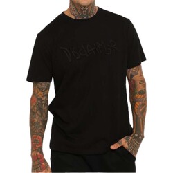 Abbigliamento Uomo T-shirt & Polo Disclaimer Maglia Uomo In Jersey Nero