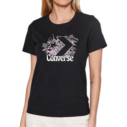 Abbigliamento Donna T-shirt & Polo Converse 10023219-A01 Nero