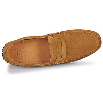 Selected SLHSERGIO SUEDE PENNY DRIVING SHOE B Cognac